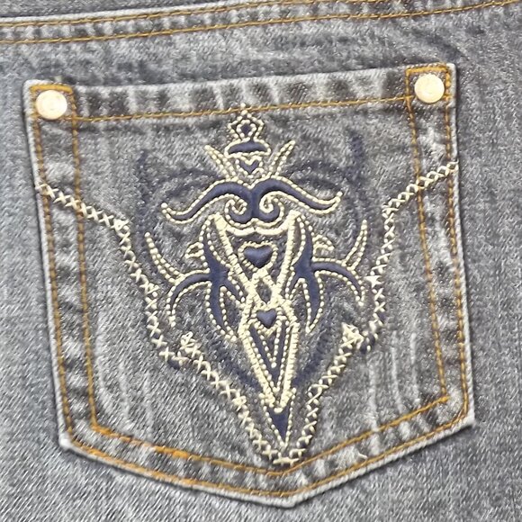 Women's Blue Denim Mini Skirt, New with Tags, Sz. 30 - Picture 3 of 10